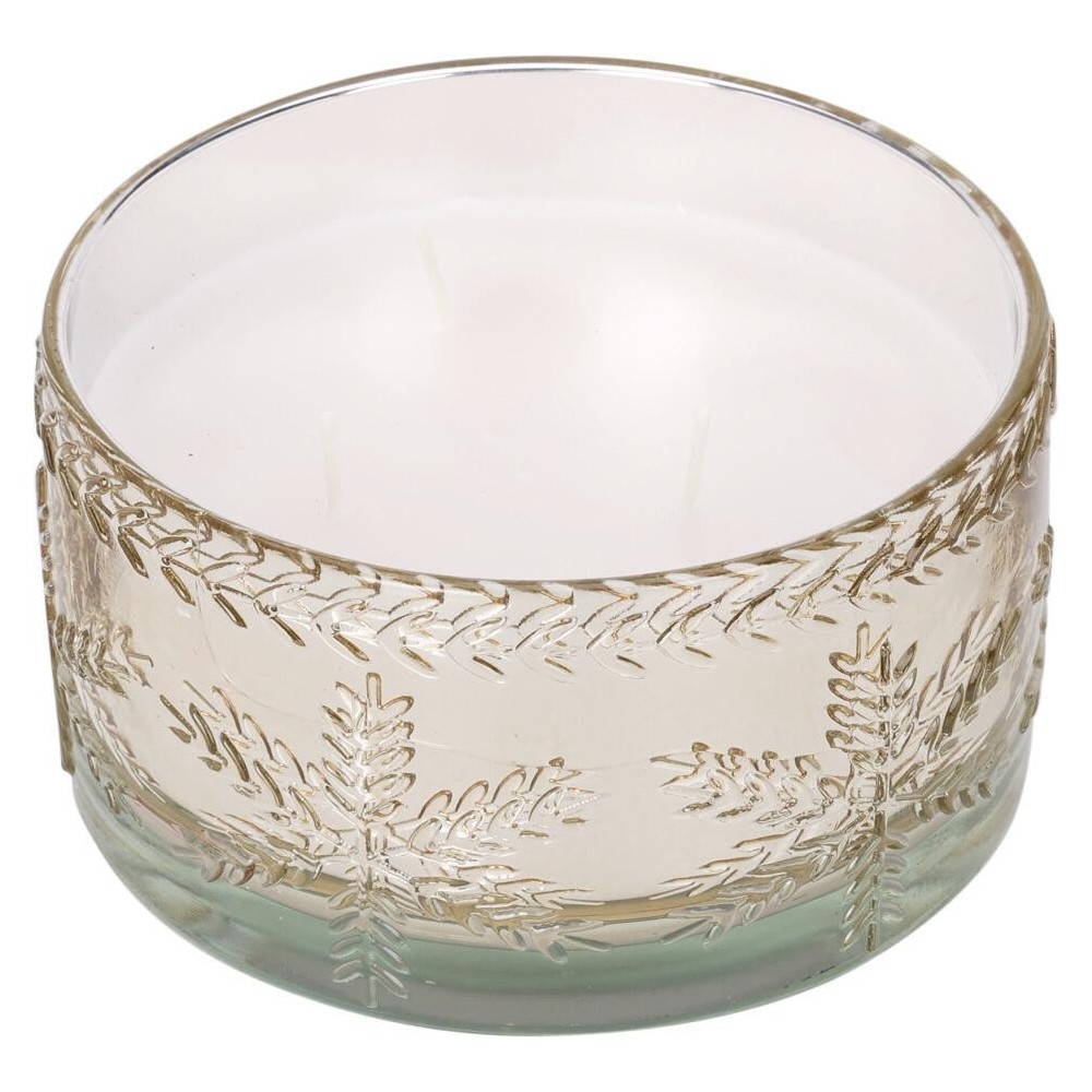 CANDELA IN VASO VETRO 15X8CM O